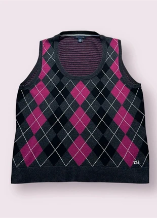 Gilet sans manches Tommy Hilfiger à motif losanges, marke: Tommy Hilfiger, zustand: Sehr gut, größe: M, 10,90 €, 12,15 € inklusive Vinted-Käuferschutz