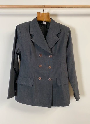Tailleur veste croisée anthracite dame double breasted sport jacket lady dark grey, marque: Vintage Dressing, état: Très bon état, taille: XL / 42 / 14, 7,50 €, 8,58 € Protection acheteurs incluse