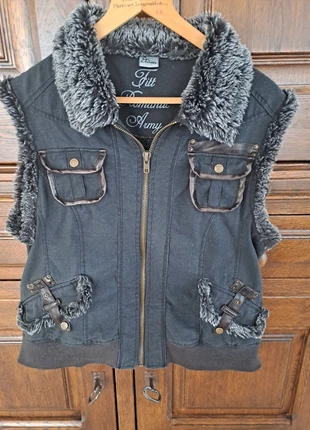 Bodywarmer grijs maat 46, merk: Miss Etam, staat: Heel goed, maat: XXXL / 46 / 18, € 12,50, € 13,83 inclusief Kopersbescherming