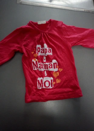 T-shirt fille, marca: Kiabi, estado: Muy bueno, tamaño: 3-6 meses / 62 cm, 1,00 €, 1,75 € Protección al comprador incluida