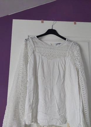 Haut blanc dentelle, brand: Creeks, condizioni: Ottime, taglia: XL / IT 46 / EU 42, €3.00, €3.85 include la Protezione acquisti