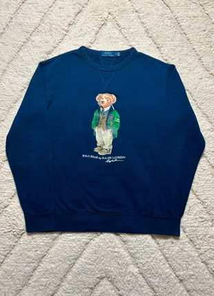 Pull Ralph Lauren bleu marine Bear Ours - M, brand: Ralph Lauren, condition: Very good, size: M, €85.00, €89.95 includes Buyer Protection