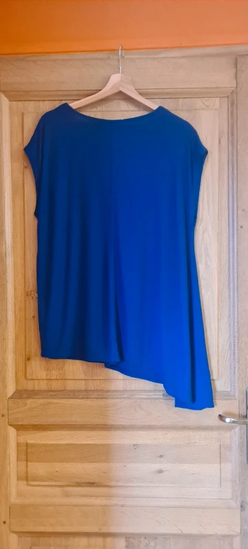 T-shirt asymétrique bleu Camaïeu - photo numéro 7