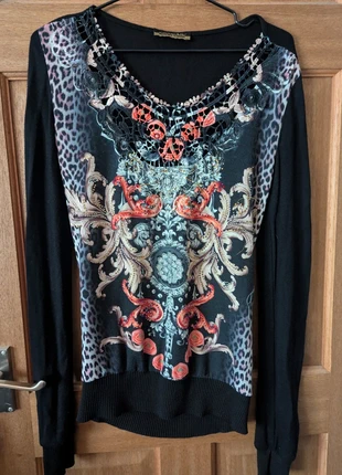 Y2K Lace and Embroidered Knitted Top, brand: y2k, condition: Very good, size: M / 10, £8.00, £9.10 includes Buyer Protection