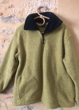 1/4 zip En fibre polaire Vert Taille M Made in France, condition: Very good, size: M, 14.90 €, 16.35 € includes Buyer Protection