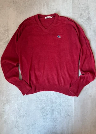 Sweat / sweat col V Lacoste / zod Lacoste logo broder bleu crocodile couleur rouge taille L, marke: Lacoste, zustand: Sehr gut, größe: L, 30,00 €, 32,20 € inklusive Vinted-Käuferschutz