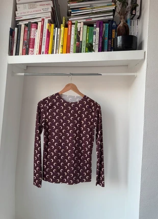 Top manches longues imprimé lunes, merk: Vintage, staat: Heel goed, maat: S / 36 / 8, € 15,00, € 16,45 inclusief Kopersbescherming