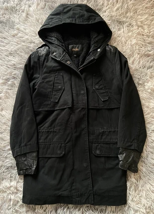 Manteau veste blouson Maje Taille 2 / M / 38 Couleur Noir avec capuche, merk: Maje, staat: Heel goed, maat: M / 38 / 10, € 95,00, € 100,45 inclusief Kopersbescherming