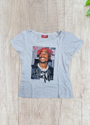 T-shirt life bianca 2pac, marque: Life, état: Très bon état, taille: S / 36 / 8, 3,00 €, 3,85 € Protection acheteurs incluse