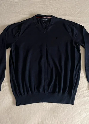 Pull Tommy Hilfiger Homme Bleu marine col V - Taille XL, marca: Tommy Hilfiger, estado: Muito bom, tamanho: XL, €22.00, €23.80 inclui Proteção do Comprador