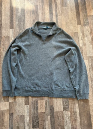 Polo Ralph Lauren pull zippé gris homme XXL coton logo discret classique, brand: Ralph Lauren, condition: Very good, size: XXL, €45.00, €47.95 includes Buyer Protection