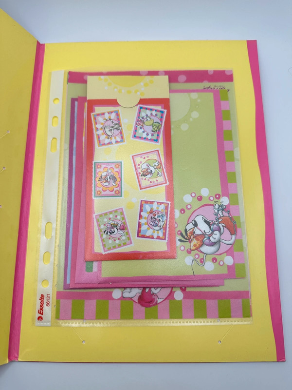 Vintage Diddl A5 Writing Paper Set with Stamps and Cover (No. 286, 287, 288, 289)