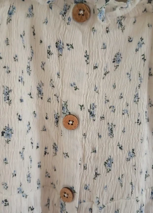 Robe mi longue blanche fleurs bleues printemps été dress blue flowers, brand: Kiabi, condition: Very good, size: 14 years / 164 cm, €4.00, €4.90 includes Buyer Protection