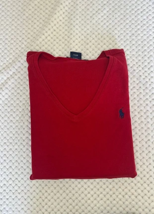 Ralph Lauren Sport Maglia Donna Manica Lunga V-Neck Rosso Cotone XL, brand: Ralph Lauren, condizioni: Ottime, taglia: XL, €18.00, €19.60 include la Protezione acquisti