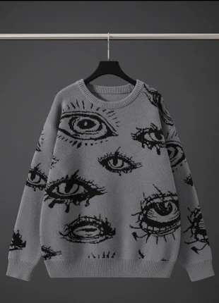 Pull style Y2K "Yeux", marque: visie, état: Très bon état, taille: M / 38 / 10, 44,90 €, 47,85 € Protection acheteurs incluse