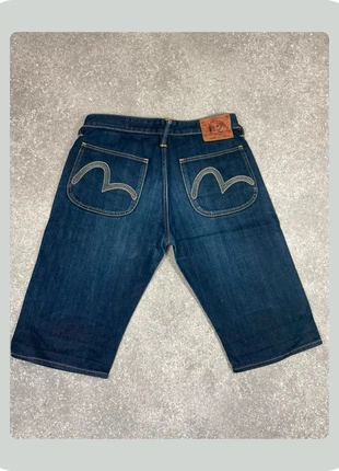Short en jean Evisu Yamane vintage bleu marine. Taille 31, brand: Evisu, condition: Very good, size: W31, €40.00, €42.70 includes Buyer Protection