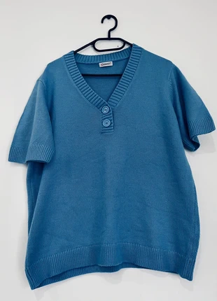 Jolie pulls manche courte bleu femme damart Ch 46/48, marca: Damart, estado: Muito bom, tamanho: XXXL / 46 / 18, €6.00, €7.00 inclui Proteção do Comprador