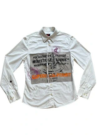 RARE - Chemise blanche Dolce and Gabbana Black Label avec imprimés, brand: Dolce & Gabbana, condizioni: Ottime, taglia: S, €50.00, €53.20 include la Protezione acquisti