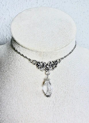 necklace choker cristal effect pearl silver 🤍, marque: lux victorian, état: Très bon état, 19,00 €, 20,65 € Protection acheteurs (Pro) incluse