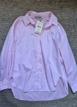 Camisa rosa, merk: Zara, staat: Nieuw met prijskaartje, maat: S / 36 / 8, € 16,00, € 17,50 inclusief Kopersbescherming