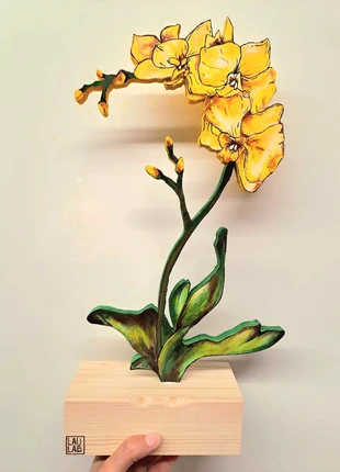 Orchidea in legno, marque: @laulab, état: Neuf avec étiquette, 45,00 €, 47,95 € Protection acheteurs incluse