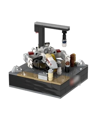 Lego MOC Star Wars X-Wing – Micro Diorama Yavin IV, brand: LEGO, condition: New with tags, size: One size, €15.00, €16.45 includes Buyer Protection