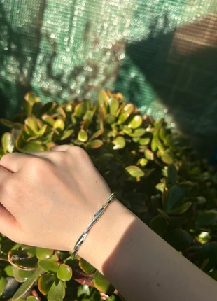 Adjustable Silver Twist Double Strand Bracelet Bangle, brand: Silver, condition: New without tags, £7.00, £8.05 includes Buyer Protection