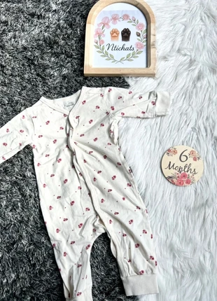 Dors-Bien/Pyjama zeeman - Taille 62 cm - Motif Fleurs Rouges Romantique, brand: Zeeman, condition: Very good, size: 3-6 months / 62 cm, €4.00, €4.90 includes Buyer Protection