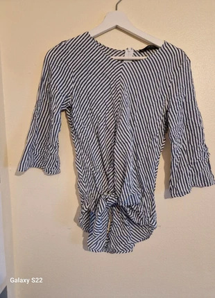 Womens size small Zara blue and white stripey top with flared sleeves, Vgc, brand: Zara, condition: Very good, size: S / UK 8-10, £5.50, £6.48 includes Buyer Protection