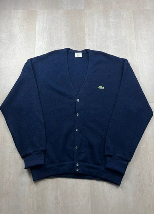 Cardigan Lacoste Vintage Made in France en Laine Style Jute Logo Brodé | Taille XXL | Marine, brand: Lacoste, condition: Very good, size: XXL, €35.00, €37.45 includes Buyer Protection