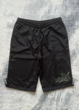 bermuda puma vintage noir logo vert imprimé taille m homme, marca: Puma, estado: Muito bom, tamanho: M, €25.00, €26.95 inclui Proteção do Comprador Pro