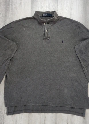 Polo manches longues longsleeve gris Ralph Lauren - Taille L, marque: Ralph Lauren, état: Bon état, taille: L, 15,00 €, 16,45 € Protection acheteurs (Pro) incluse