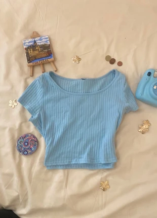 Light blue essential tank top, brand: SaraZ, condition: Very good, size: S / 36 / 8, €5.00, €5.95 includes Buyer Protection