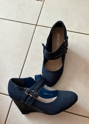 Chaussure talon compensée, marca: CHC-Shoes, estado: Muito bom, tamanho: 36, €3.00, €3.85 inclui Proteção do Comprador
