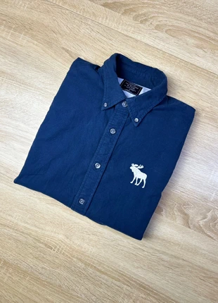 Chemise bleue marine Abercrombie & Fitch – Homme S – logo élan brodé – coupe regular fit, marque: Abercrombie & Fitch, état: Très bon état, taille: S, 12,40 €, 13,72 € Protection acheteurs incluse