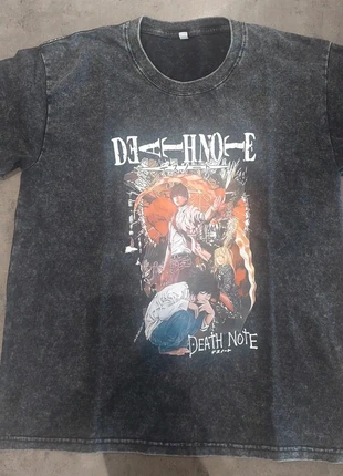 T-shirt Death Note vintage délavé noir | Anime Manga Y2K Grunge, brand: Vintage Dressing, condition: New without tags, size: M, €10.00, €11.20 includes Buyer Protection