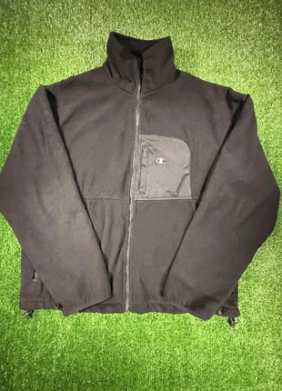 Champion – Polaire zippée noire – Logo poitrine – Taille XL, brand: Champion, condition: Very good, size: XL, €30.00, €32.20 includes Buyer Protection
