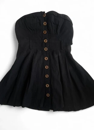 black strapless mini dress, brand: NO LABEL, condition: Very good, size: 4 / S, $8.00, $9.10 includes Buyer Protection