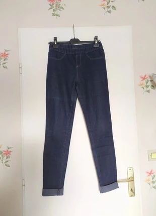 Pantalon jegging taille haute bleu marine, marque: Vintage Dressing, état: Très bon état, taille: S / 36 / 8, 6,00 €, 7,00 € Protection acheteurs incluse