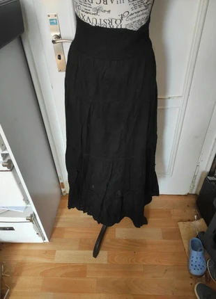 Jupe en coton noir Yessica Taille 46, brand: Yessica, condition: Very good, size: XXXL / 46 / 18, €3.45, €4.32 includes Buyer Protection
