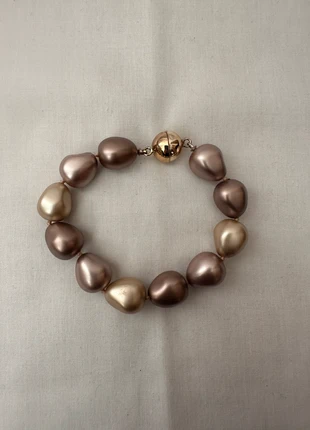 Champagne & Taupe Faux Pearl Bracelet 🤎, brand: Excellent, condition: Very good, €8.00, €9.10 includes Buyer Protection