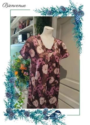 Robe fleurie Toupy L ''v3'', marca: Toupy, estado: Muito bom, tamanho: L / 40 / 12, €12.00, €13.30 inclui Proteção do Comprador