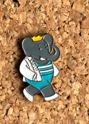 Pins Babar blanc vintage, marca: Babar, estado: Muy bueno, tamaño: 6 años / 116 cm, 5,00 €, 5,95 € Protección al comprador Pro incluida