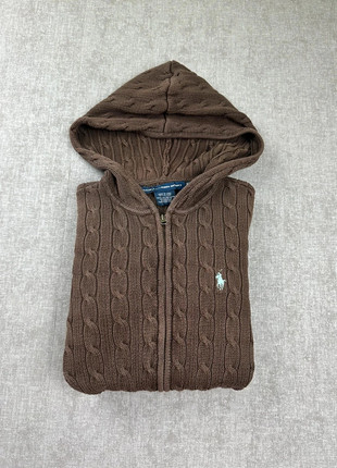 Pull Ralph Lauren torsadée a zip marron taille S, marca: Ralph Lauren, estado: Muito bom, tamanho: S, €55.00, €58.45 inclui Proteção do Comprador Pro