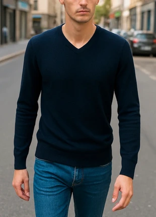 Pull Celio col V - couleur Navy - 100% laine - Taille S, marca: Celio, estado: Nuevo con etiquetas, tamaño: S, 22,00 €, 23,80 € Protección al comprador incluida