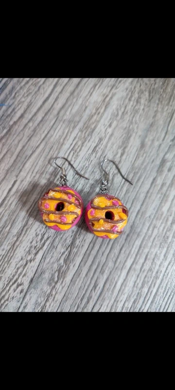 Boucles d'oreilles donuts