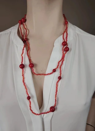 colar vermelho, collier rouge, collar rojo, collana rossa, red necklace, marca: Local, estado: Muito bom, €5.00, €5.95 inclui Proteção do Comprador