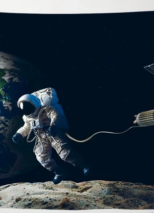 Space tafereel - wanddoek 200 x 150 cm, merk: Ulticool, staat: Nieuw zonder prijskaartje, € 7,00, € 8,05 inclusief Kopersbescherming