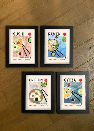 Quadri food cucina japanese noodle gyoza, marque: Stampe, état: Neuf sans étiquette, 24,00 €, 25,90 € Protection acheteurs incluse