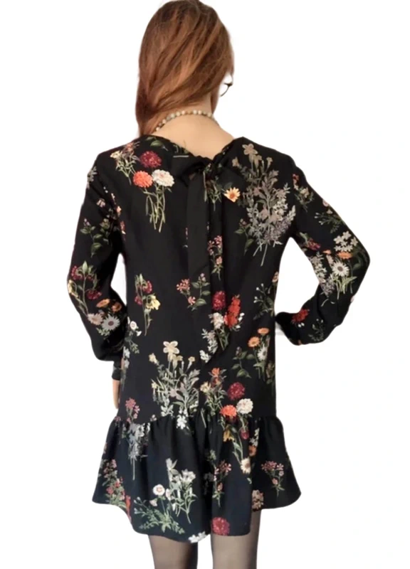 🖤🌿Robe combishort fleuri Boho chic Zara S/36 Floral print Romper dress🌿🖤 - photo numéro 9
